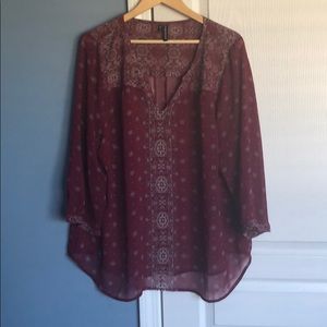 Maurice’s size 2 plus size sheer top